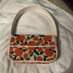 Staud Tommy Orange Beaded Bag